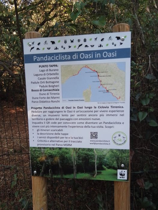 cartello pandaciclista oasi